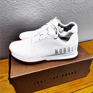 NOBULL Men's White Training Shoes White Gum Sole